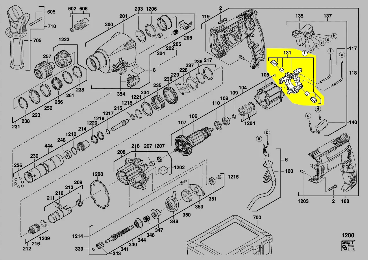 couronne porte-balais charbon réf. 302393010 AEG